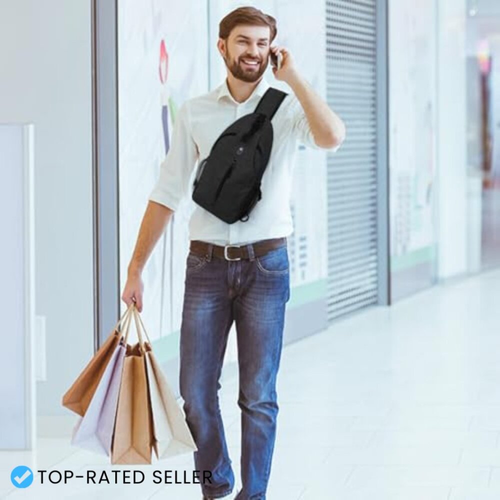 Adjustable Strap Sling Backpack Daypack Travel Hi… - image 6